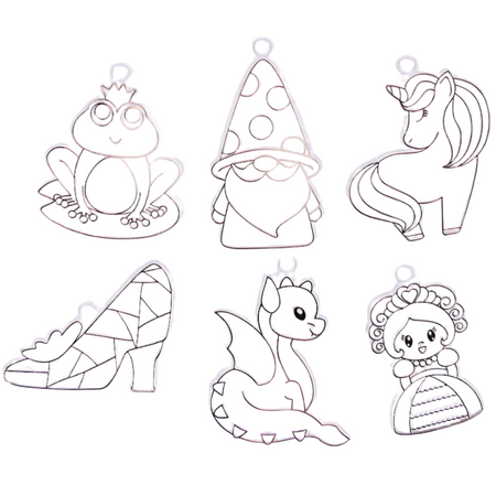 Zestaw Artystyczny Kreatywny Do Malowania Szablony Wzory Zawieszki Nauka