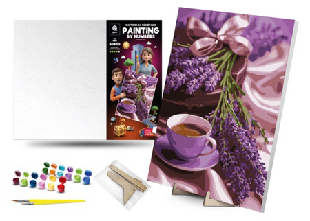 QB900-046 Set for painting by numbers "Lavender co