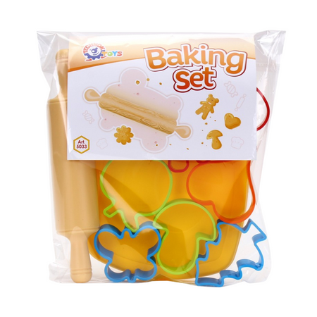 ZESTAW DO PIECZENIA CIASTECZEK FOREMKI RÓŻNE KSZTAŁTY DESKA WAŁEK 5033