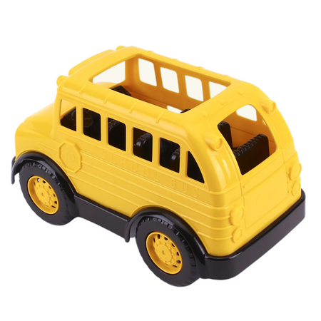 AUTOBUS SZKOLNY ŻÓŁTY POJAZD REALISTYCZNE ELEMENTY OTWARTA KLAPA SZKOŁA 7136