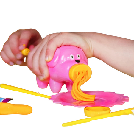 Bogaty Zestaw Kolorowej Ciastoliny Makaron Akcesoria Foremki Kuchnia Piesek 41138