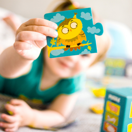 Puzzle Duo Połówki "Mamy I Dzieci" 12 Układanek Zwierzątka Zestaw 300150