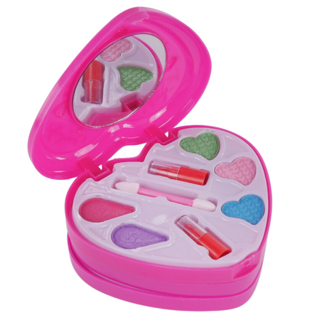 Zestaw Kosmetyków Do Malowania Makijażu Serduszko Cienie Do Powiek Szminka