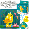 Puzzle "Kaczka" 16 Elementów Układanka Edukacyjna Dla Dzieci Zestaw