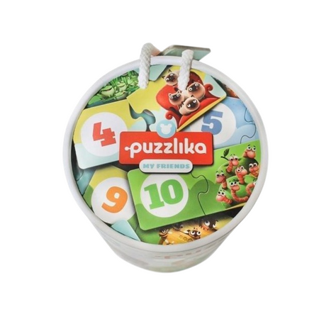 PUZZLE MOI PRZYJACIELE ZWIERZĄTKA NAUKA MATEMATYKI LICZENIE ZESTAW