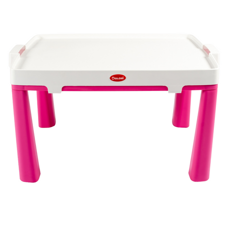 Stolik Dziecięcy Cymbergaj 2w1 Różowy Wielofunkcyjny Solidna Konstrukcja 0458/3