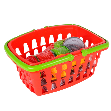 ZESTAW KUCHENNY W KOSZYKU ZAKUPOWYM KUCHENKA RUCHOME ELEMENTY AKCESORIA