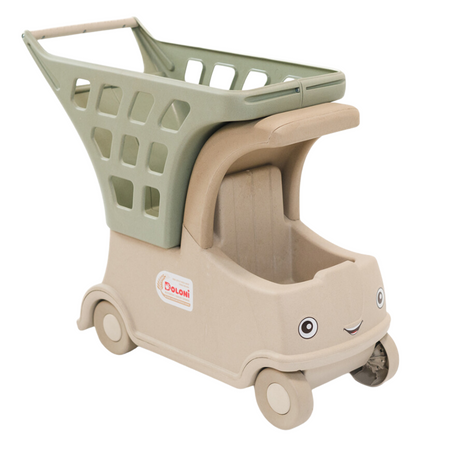 Zestaw Wózek Sklepowy Na Zakupy Kosz Koszyk Na Kółkach Siedzisko Dla Dzieci 01540/01eco