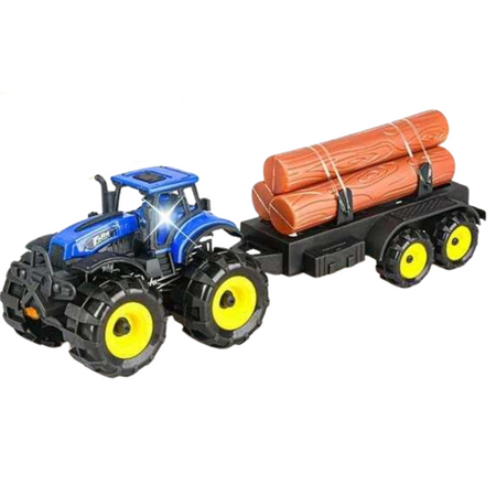 Traktor Rolniczy Ciągnik Maszyna Odczepiana Przyczepka Drewno Pojazd