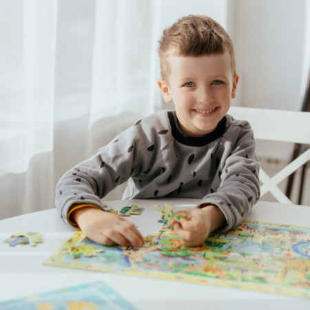 Puzzle Obserwacyjne "W Zoo" 80 Elementów Układanka Zwierzęta Zestaw 300259