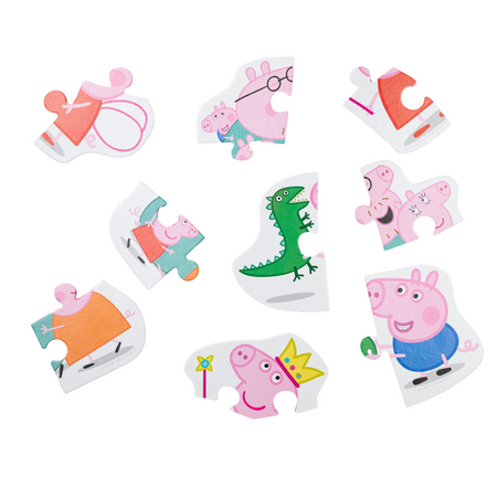 PUZZLE 3w1 "ŚWINKA PEPPA" TRZY UKŁADANKI W JEDNYM DLA NAJMŁODSZYCH DZIECI