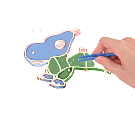 Zestaw Artystyczny Kreatywny Do Malowania Szablony Wzory Zawieszki Nauka