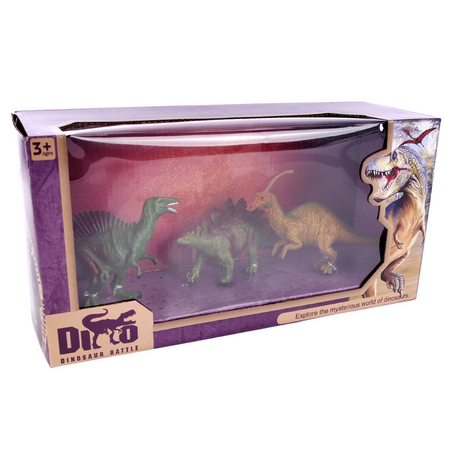 Zestaw Dinozaurów Trzy Figurki Dla Małych Odkrywców Realistyczne Figurki