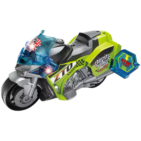 Autentyczny Motocykl Policyjny 1:16 Dla Dzieci Efekty Świetlne I Dźwiękowe