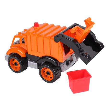 POJAZD ŚMIECIARKA ZESTAW KOSZE NA ŚMIECI RUCHOMA POKRYWA KONTENER 5422