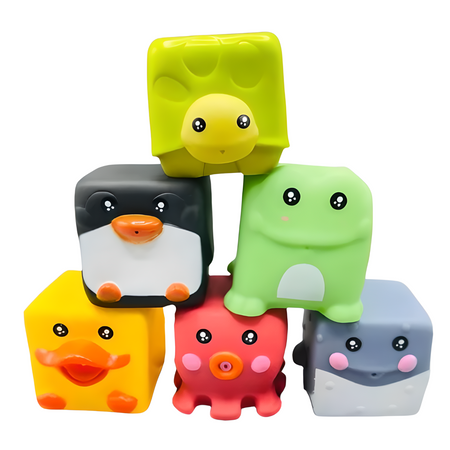 Zestaw Zabawek Do Kąpieli 6 Sztuk Zwierzęta Do Wanny Pod Prysznic