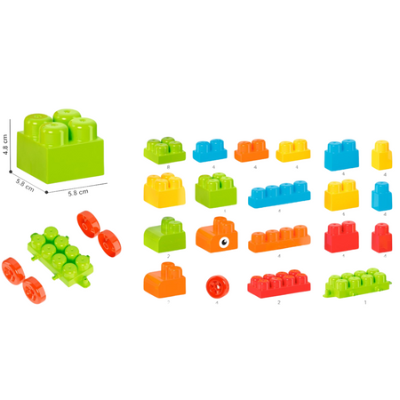 ZESTAW KLOCKÓW 70 ELEMENTÓW 6801