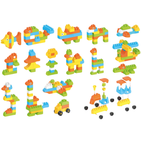 ZESTAW KLOCKÓW 90 ELEMENTÓW 6542