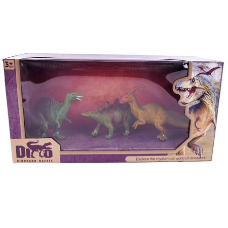 Zestaw Dinozaurów Trzy Figurki Dla Małych Odkrywców Realistyczne Figurki