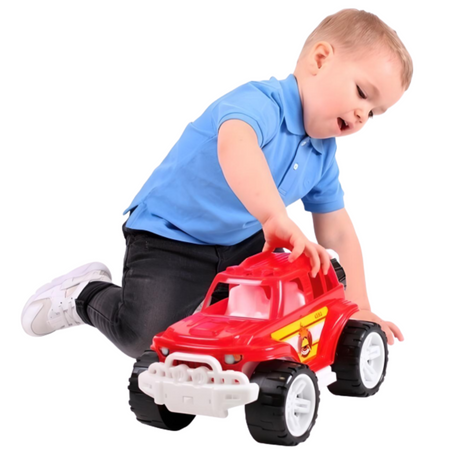 TERENÓWKA STRAŻ AUTO SAMOCHÓD STRAŻACKI DLA DZIECI DUŻE OBROTOWE KOŁA 5453