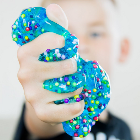 Antystresowy Glutek Z Kulkami Piankowymi Ufo Kolorowy Slime Dla Dzieci 100g 80060