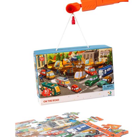 Puzzle Obserwacyjne "Na Drodze" 80 Elementów Układanka Środki Transportu 300370
