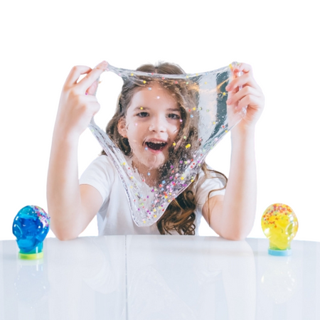 Antystresowy Glutek Z Kulkami Piankowymi Ufo Kolorowy Slime Dla Dzieci 100g 80060