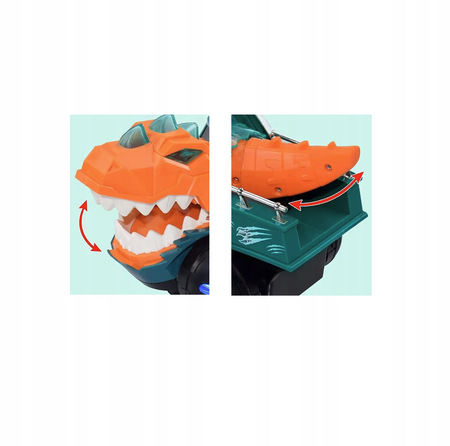 Samochód Terenowy Z Motywem Dinozaura Efekty Świetlne Dźwiękowe Para