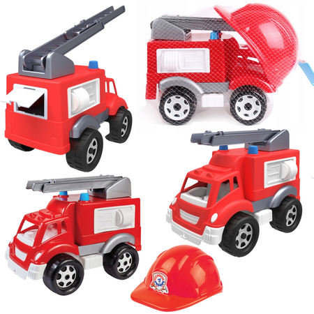 ZESTAW STRAŻACKI Straż Pożarna+ KASK 3978