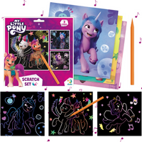 ZDRAPKA ARTYSTYCZNA MY LITTLE PONY MALOWANIE METODĄ SCRATCH DLA DZIECI