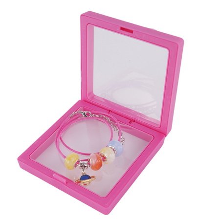 Zestaw Do Tworzenia Naszyjnika Koraliki Rzemyk Charms Pudełko Torebka DIY