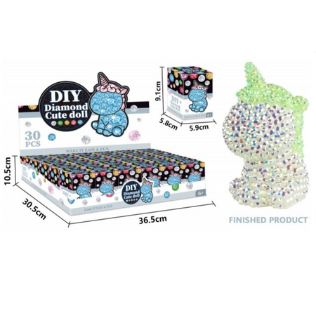 ZESTAW ARTYSTYCZNY WYKLEJANKA MALOWANIE DIAMENTAMI FIGURKA PLASTYCZNY