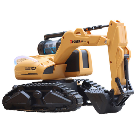 DUŻA HYDRAULICZNA KOPARKA ŁYŻKA ZDALNIE STEROWANA NA PILOT RC ŚWIATŁO LED