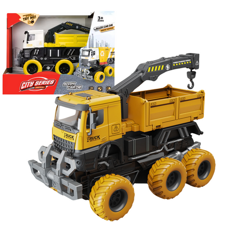 Pojazd Budowalny Wywrotka Ciężarówka Wielofunkcyjna 6 -Kołowiec Ruchomy Hak