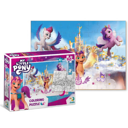 Puzzle 2w1 My Little Pony Mega Zestaw Układanka I Kolorowanka W Jednym