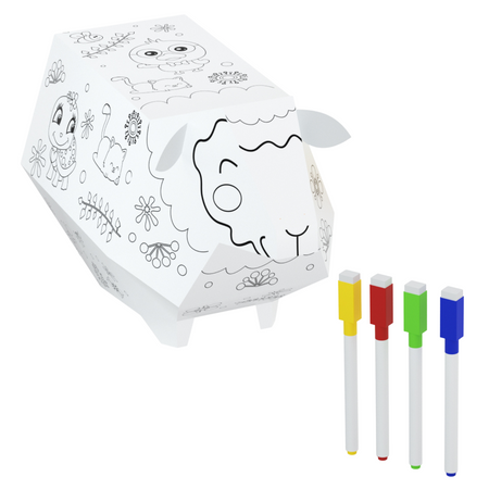 ZESTAW ARTYSTYCZNY OWIECZKA DO SKŁADANIA MALOWANIA KOLOROWANIA TEKTUROWA