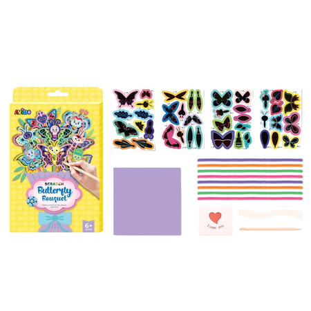 Zestaw DIY Motylki Dla Dzieci Rysowanie Scratch Wydrapywanka Zdrapywanka