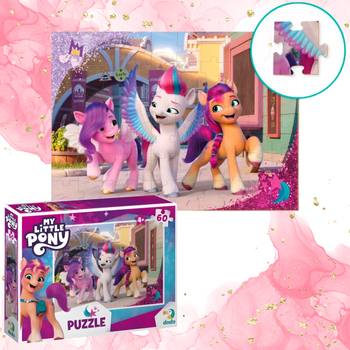 PUZZLE "MY LITTLE PONY" UKŁADANKA 60 ELEMENTÓW UROCZE KUCYKI DLA DZIECI