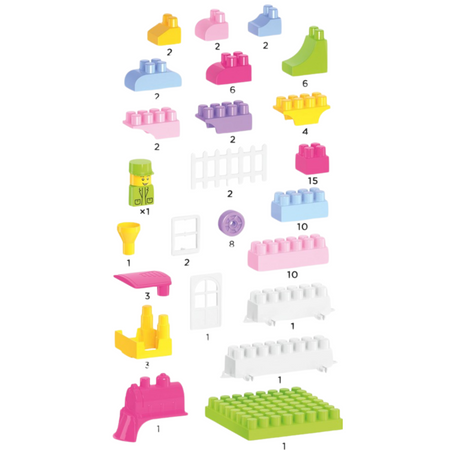 ZESTAW KLOCKÓW 90 ELEMENTÓW 6559