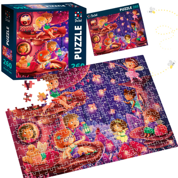 Puzzle "Leśne Miasteczko" Układanka Dla Dzieci Dorosłych 260 Elementów  DT200-06