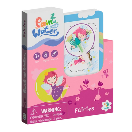 MALOWANIE MARKEREM WODNYM KOLOROWANKA "WRÓŻKI" ZESTAW DLA NAJMŁODSZYCH 300312