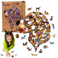 PUZZLE DREWNIANE UKŁADANKA PIESEK WIERNY SIRKO  PuA3-03519