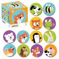 Gra Memo Mini "Zwierzęta" Gra Pamięciowa Edukacyjna Zestaw Dla Maluchów 300145