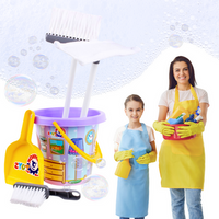 ZESTAW DO SPRZĄTANIA WIADERKO MIOTŁA MOP ZMIOTKA SZUFELKA DLA DZIECI 5835