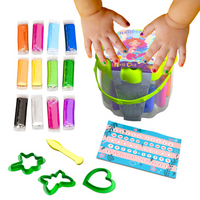 Zestaw Do Paznokci Syrenka Piankowa Plastelina Lekka Puszysta + Akcesoria 41150