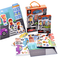 Gra magnetyczna "Miasto" 42 el