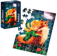 Puzzle Chłopiec i Lis Układanka Dla Dorosłych Dzieci 120 Elementów Plakat  DT100-10