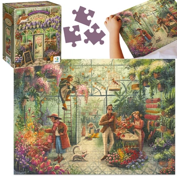 Puzzle "Kwiaciarnia" 300 Elementów Układanka Zestaw Dla Dzieci I Dorosłych 300590