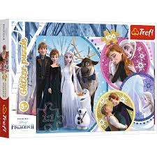 PUZZLE100 Glitter W blasku miłości /Frozen2 14817