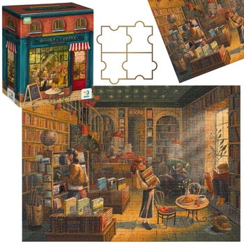 Puzzle "Księgarnia" 300 Elementów Układanka Zestaw Dla Dzieci I Dorosłych 300602